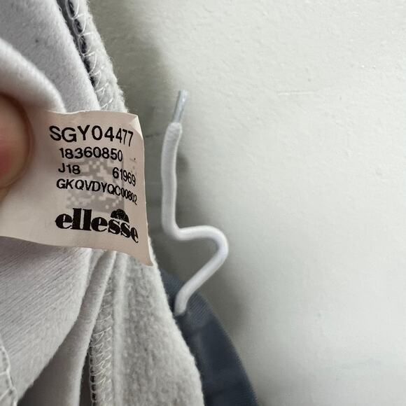 Ellesse Joggers Sweatpants XL Womens Gray Track Pants Fleece Pull On Athleisure - Picture 11 of 13
